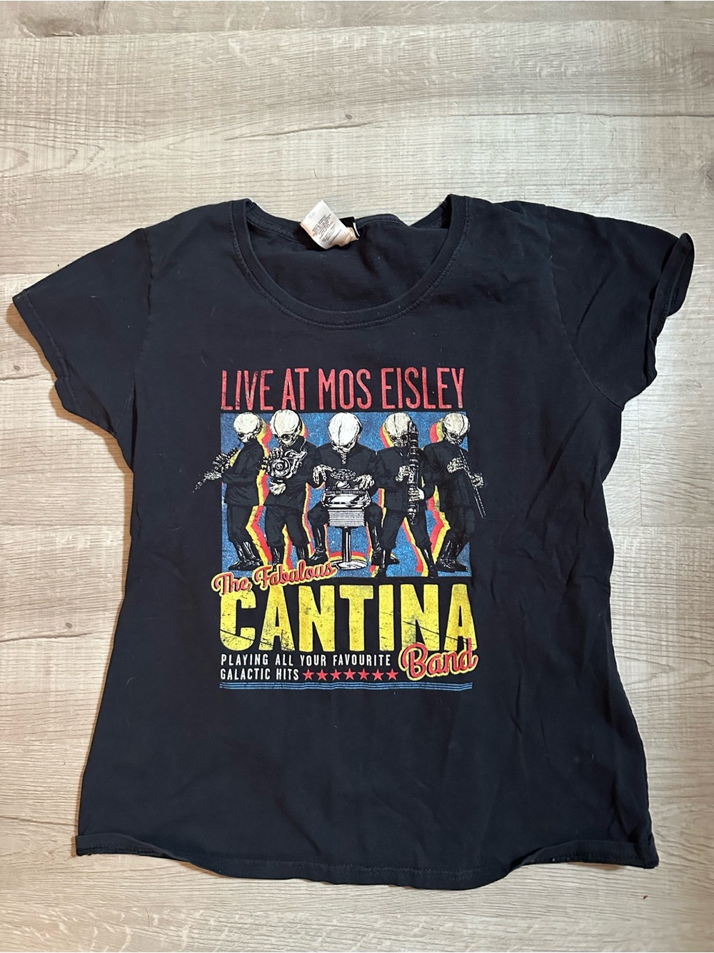 Black 'Live at Mos Eisley' Cantina Band Graphic Women’s Tee